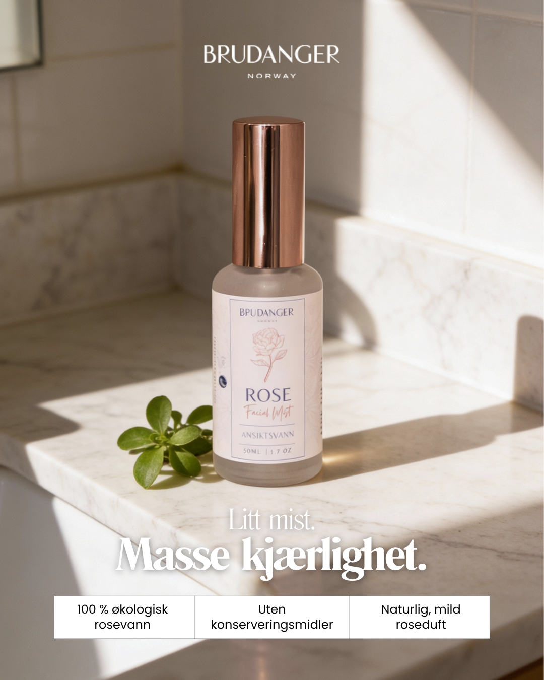 Økologisk Rose Ansiktstoner